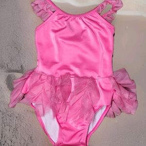 NWT Gymboree Infant Swimsuit Size 18-24 Months Color Bright Pink